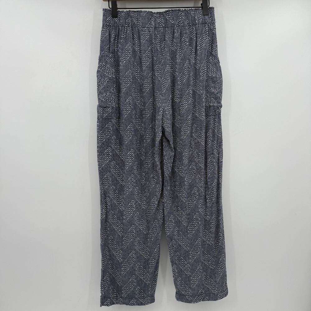 Urban Outfitters Pants Women Medium Blue Straight Leg Pull On Flowy Boho Hippie - Picture 5 of 13